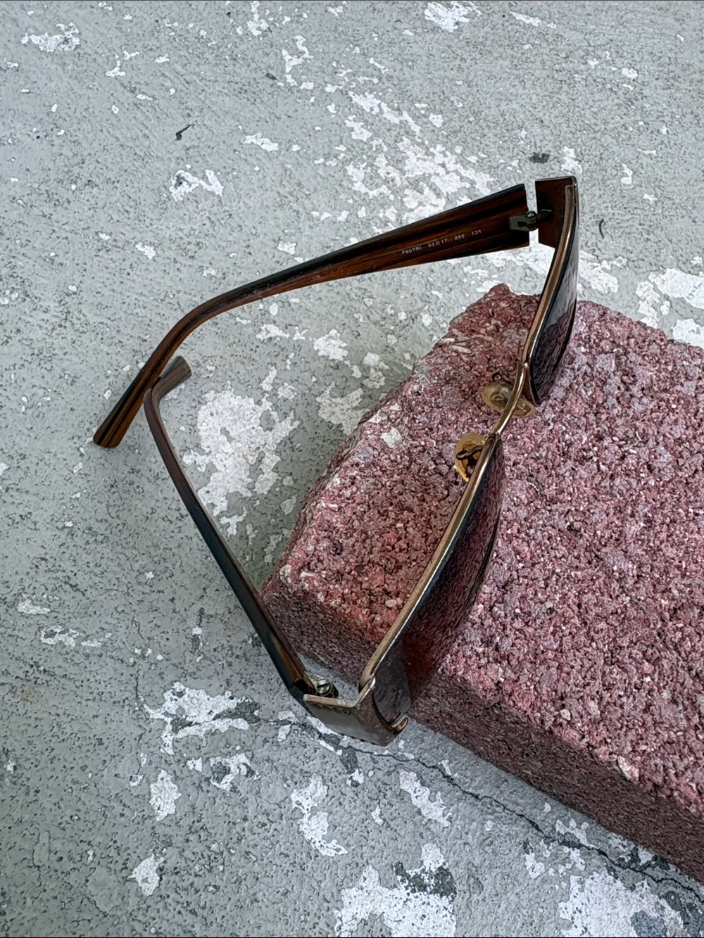 Fendi copper frame glasses